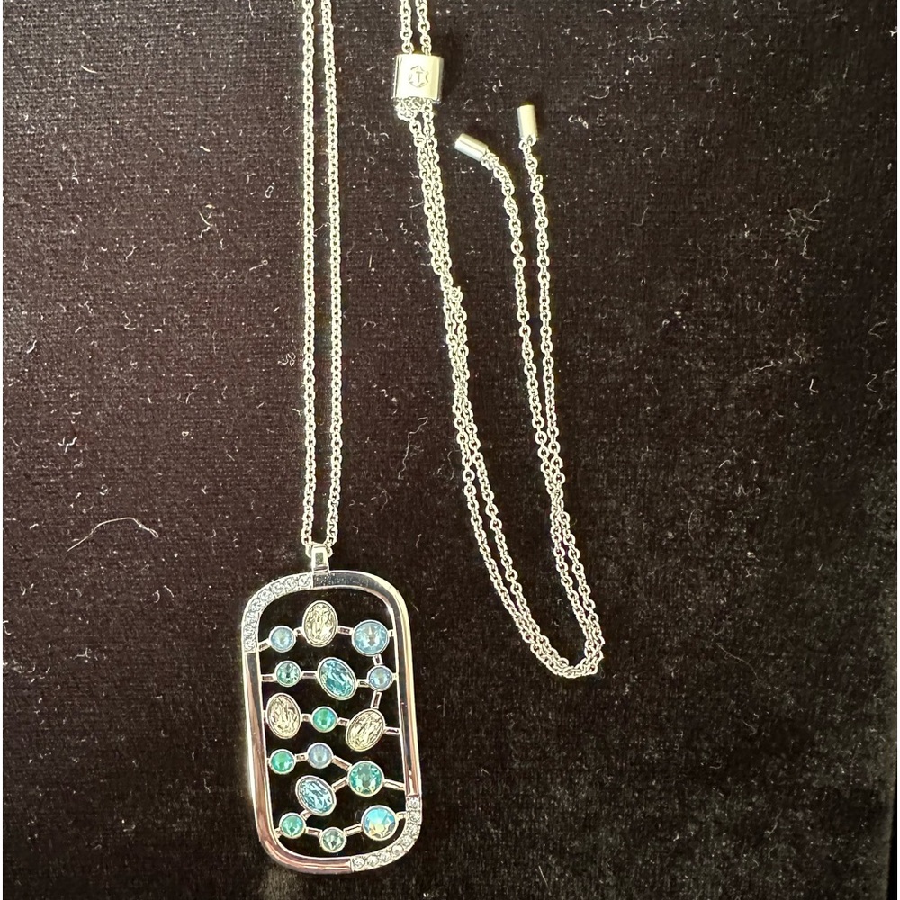 Riverbed Pendant by Touchstone Crystal.  Swarovski Crystal